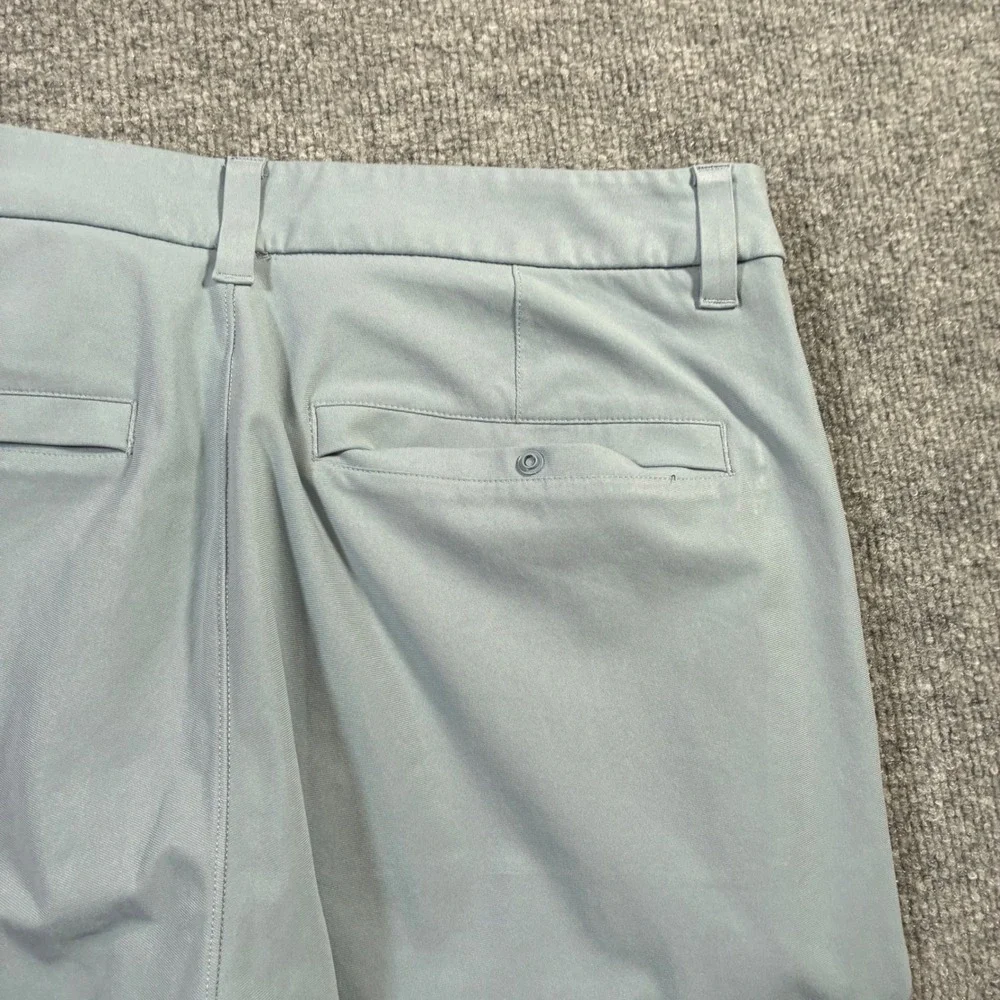Lululemon Commission Pant Slim Mens 32 Blue Grey Excellent Performance Chino